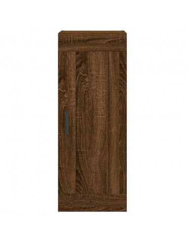 Mobile a Parete Rovere Marrone 34,5x34x90 cm Legno Multistrato