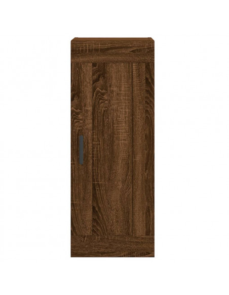 Mobile a Parete Rovere Marrone 34,5x34x90 cm Legno Multistrato