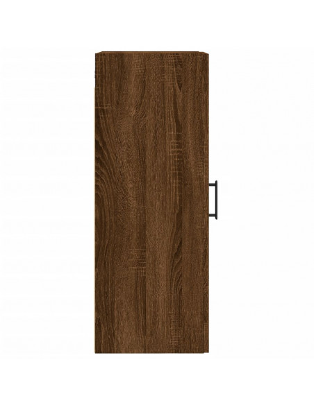 Mobile a Parete Rovere Marrone 34,5x34x90 cm Legno Multistrato