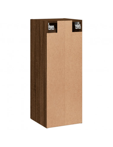 Mobile a Parete Rovere Marrone 34,5x34x90 cm Legno Multistrato