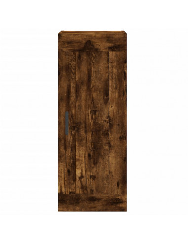 Mobile a Parete Rovere Fumo 34,5x34x90 cm in Legno Multistrato