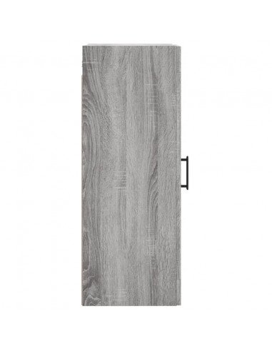Mobile a Parete Grigio Sonoma 34,5x34x90 cm Legno Multistrato