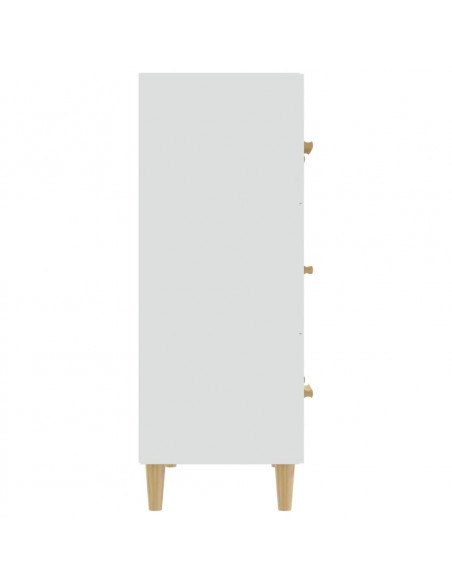 Credenza Bianca 70x34x90 cm in Legno Multistrato
