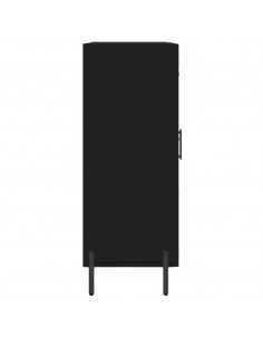 Credenza Nera 69,5x34x90 cm in Legno Multistrato 2