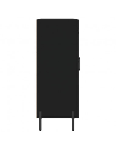 Credenza Nera 69,5x34x90 cm in Legno Multistrato