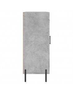 Credenza Grigio Cemento 69,5x34x90 cm in Legno Multistrato 2