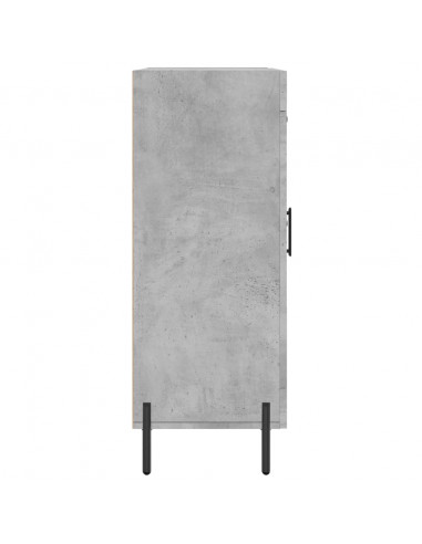 Credenza Grigio Cemento 69,5x34x90 cm in Legno Multistrato