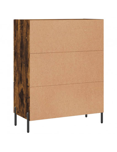 Credenza Rovere Fumo 69,5x34x90 cm in Legno Multistrato