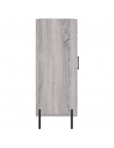 Credenza Grigio Sonoma 69,5x34x90 cm in Legno Multistrato 2