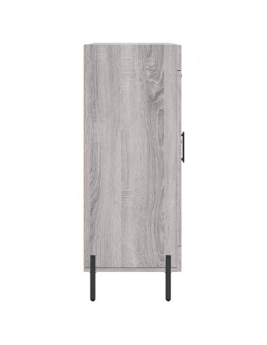 Credenza Grigio Sonoma 69,5x34x90 cm in Legno Multistrato