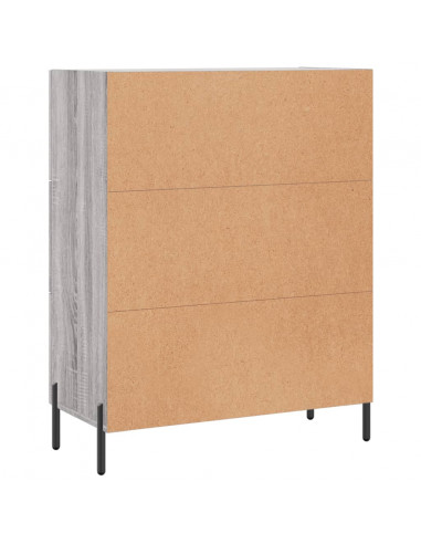 Credenza Grigio Sonoma 69,5x34x90 cm in Legno Multistrato