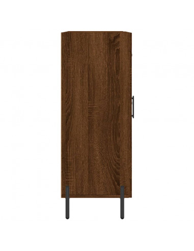 Credenza Rovere Marrone 69,5x34x90 cm in Legno Multistrato