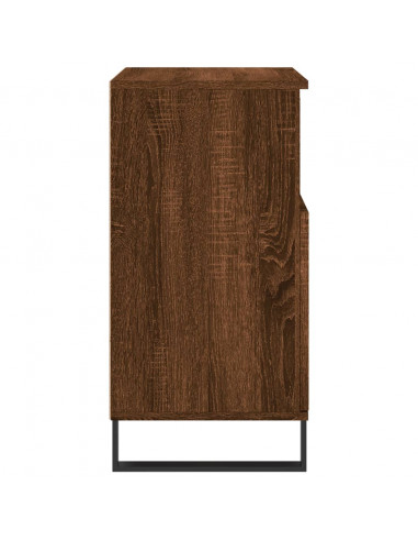 Credenze 2 pz Rovere Marrone in Legno Multistrato