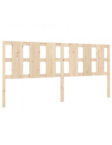 Testiera per Letto 205,5x4x100 cm in Legno Massello di Pino