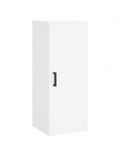 Credenza Bianca 34,5x34x180 cm in Legno Multistrato 2