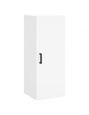 Credenza Bianca 34,5x34x180 cm in Legno Multistrato