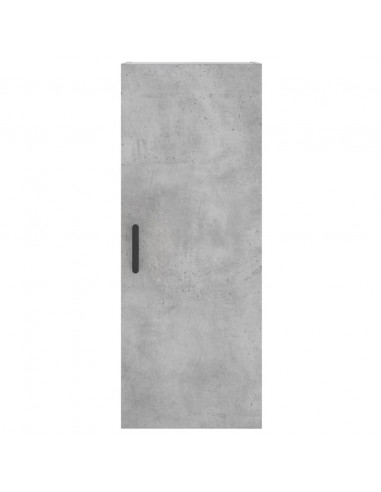 Credenza Grigio Cemento 34,5x34x180 cm in Legno Multistrato