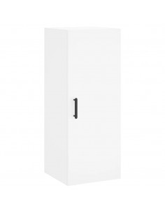 Credenza Bianca 34,5x34x180 cm in Legno Multistrato 2