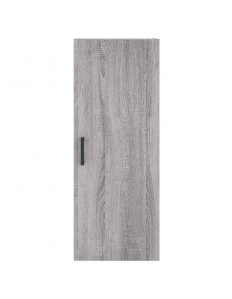 Credenza Grigio Sonoma 34,5x34x180 cm in Legno Multistrato