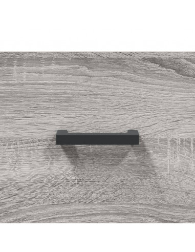 Credenza Grigio Sonoma 34,5x34x180 cm in Legno Multistrato