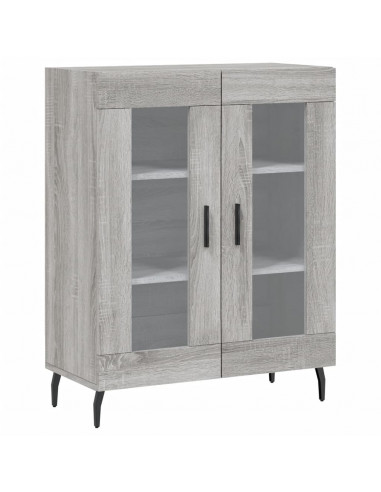 Credenza Grigio Sonoma 69,5x34x180 cm in Legno Multistrato