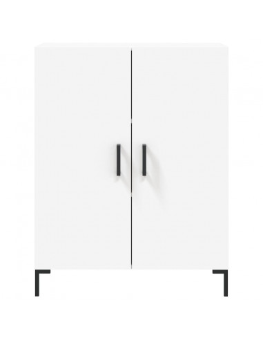 Credenza Bianca 69,5x34x180 cm in Legno Multistrato