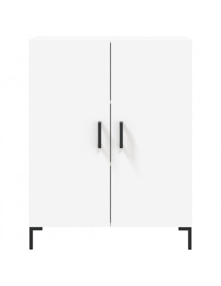 Credenza Bianca 69,5x34x180 cm in Legno Multistrato