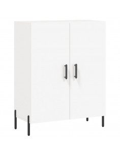 Credenza Bianca 69,5x34x180 cm in Legno Multistrato 2