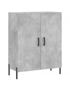 Credenza Grigio Cemento 69,5x34x180 cm in Legno Multistrato 2