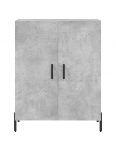 Credenza Grigio Cemento 69,5x34x180 cm in Legno Multistrato