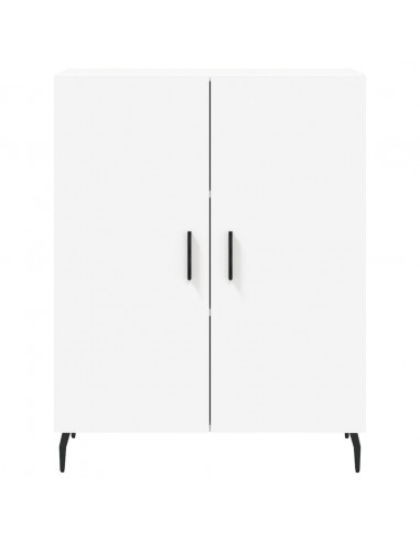 Credenza Bianca 69,5x34x180 cm in Legno Multistrato