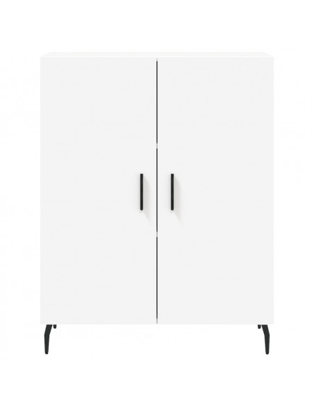 Credenza Bianca 69,5x34x180 cm in Legno Multistrato