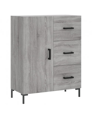Credenza Grigio Sonoma 69,5x34x180 cm in Legno Multistrato