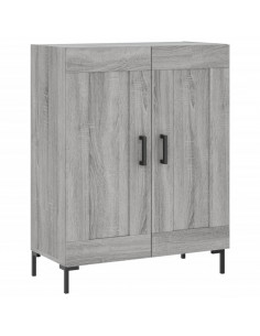 Credenza Grigio Sonoma 69,5x34x180 cm in Legno Multistrato 2