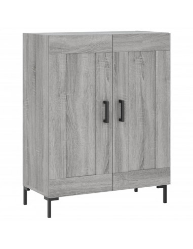 Credenza Grigio Sonoma 69,5x34x180 cm in Legno Multistrato
