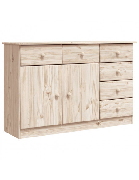 Credenza ALTA 112x35x73 cm in Legno Massello di Pino