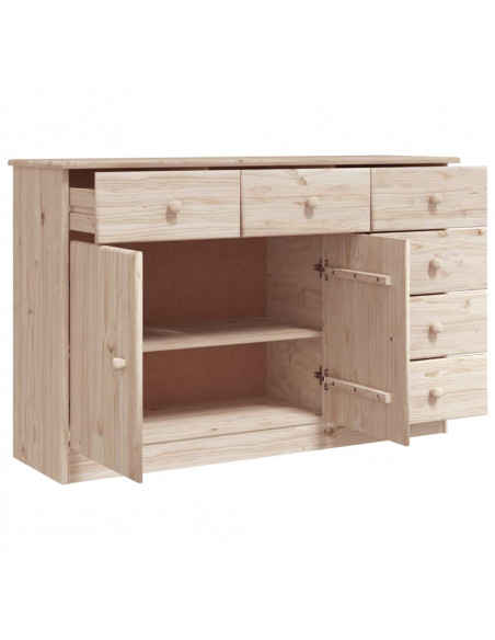 Credenza ALTA 112x35x73 cm in Legno Massello di Pino