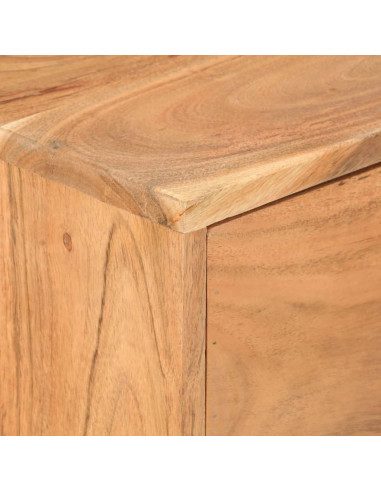 Credenza 88x30x73 cm in Legno Massello di Acacia