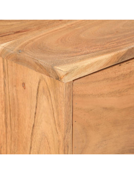 Credenza 88x30x73 cm in Legno Massello di Acacia