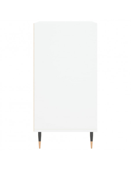 Credenza Bianca 57x35x70 cm in Legno Multistrato
