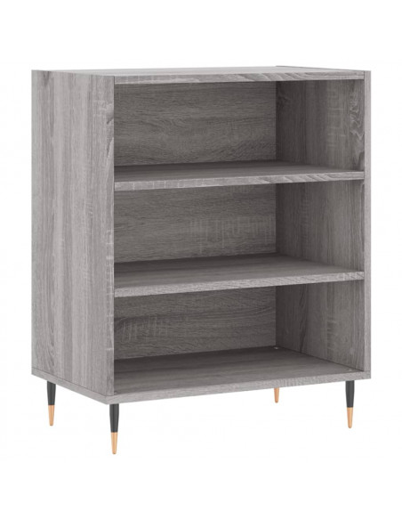 Credenza Grigio Sonoma 57x35x70 cm in Legno Multistrato
