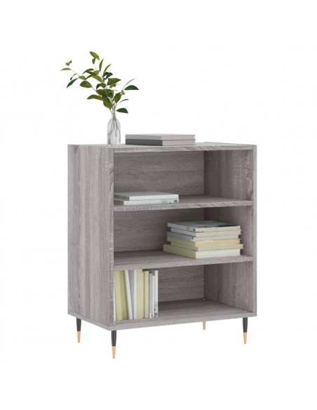 Credenza Grigio Sonoma 57x35x70 cm in Legno Multistrato