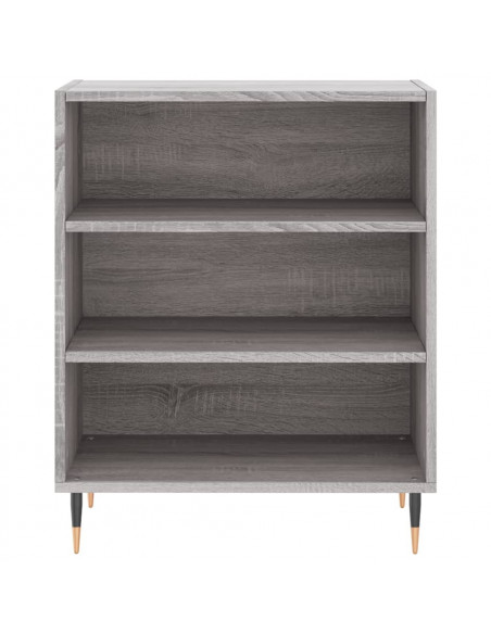 Credenza Grigio Sonoma 57x35x70 cm in Legno Multistrato