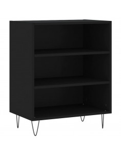 Credenza Nera 57x35x70 cm in Legno Multistrato 2