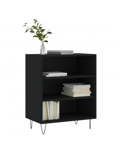 Credenza Nera 57x35x70 cm in Legno Multistrato
