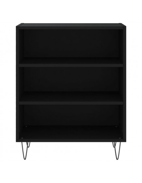 Credenza Nera 57x35x70 cm in Legno Multistrato