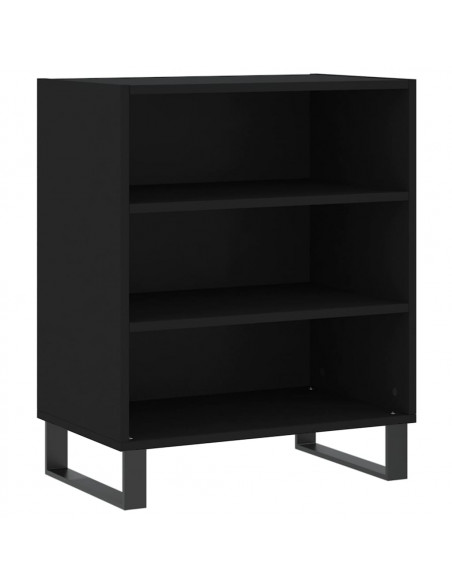Credenza Nera 57x35x70 cm in Legno Multistrato