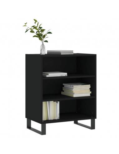 Credenza Nera 57x35x70 cm in Legno Multistrato