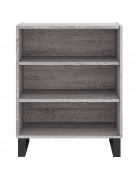 Credenza Grigio Sonoma 57x35x70 cm in Legno Multistrato