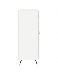 Credenza Bianca 69,5x34x90 cm in Legno Multistrato 2